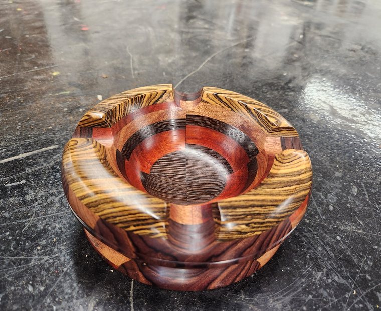 Eclipse Reserve four rest handcrafted hardwood cigar ashtray
