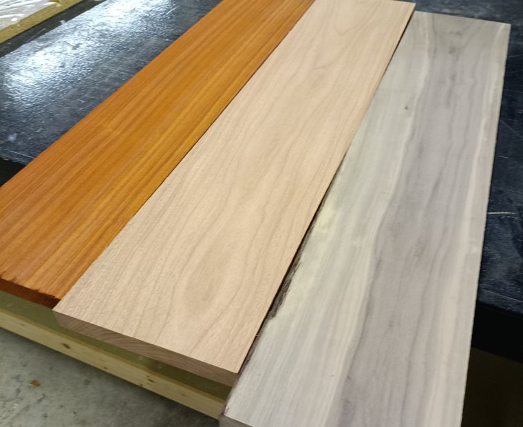 Hardwood material selection for a handcrafted woodturned piece