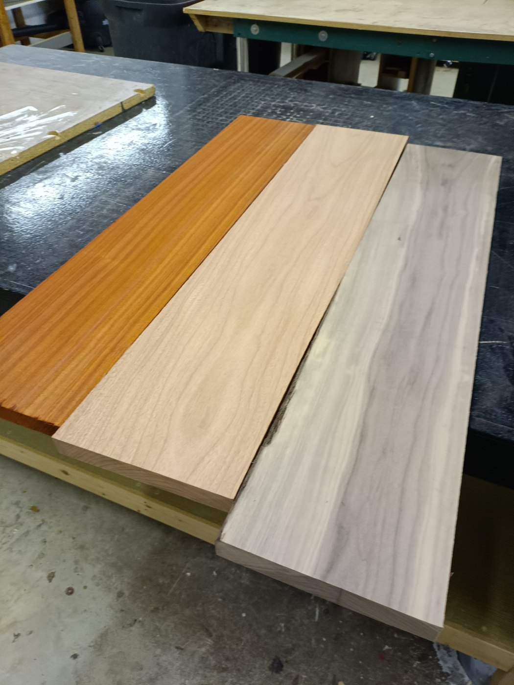 Hardwood material selection for a handcrafted woodturned piece